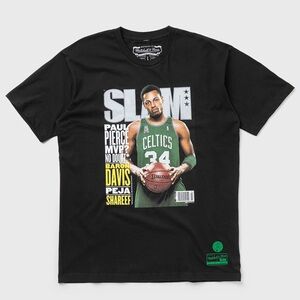 NWT - Mitchell & Ness Black Celtics Paul Pierce Slam Cover T-Shirt